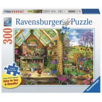 Ravensburger puzzel 300 stukjes extra groot Blik in het tuinhuis